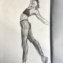DA - Cuerpo en movimiento con carboncillo. Pencil Drawing, Drawing, and Sketchbook project by Alicia Ribes - 03.02.2023