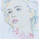 My project for course: Vibrant Portrait Drawing with Colored Pencils. Un projet de Dessin, Dessin de portrait, Carnet de croquis, Dessin aux cra , et ons de couleur de Judy Ng - 25.02.2023