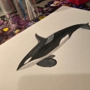 Mi proyecto del curso: Técnicas de ilustración naturalista: ballenas en acuarela. Un proyecto de Bellas Artes, Pintura, Pintura a la acuarela e Ilustración naturalista				 de Jhoanna Neri - 02.03.2023