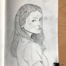 Retratos a lápiz. Un progetto di Disegno a matita, Disegno, Disegno di ritratti e Sketchbook di Alicia Ribes - 07.03.2023