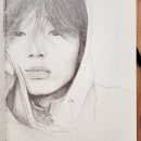 My project for course: Portrait Sketchbooking: Explore the Human Face. Esboçado, Desenho, Desenho de retrato, Desenho artístico, e Sketchbook projeto de Alena Buckmaier - 08.03.2023