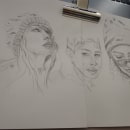 Mi proyecto del curso: Sketchbook de retrato: explora el rostro humano. Esboçado, Desenho, Desenho de retrato, Desenho artístico, e Sketchbook projeto de Desire Macias - 08.03.2023