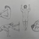 Bocetos cuerpo + examen avió. Un progetto di Disegno a matita di Anaïs Castro Pros - 09.03.2023