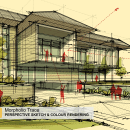 Morpholio Trace App | Perspective Sketch & Colour Rendering. Un proyecto de Diseño y Arquitectura de AMIN ZAKARIA - 14.03.2023