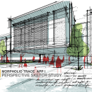 Morpholio Trace / Perspective Sketch Study. Design, Traditional illustration, and Architecture project by AMIN ZAKARIA - 03.14.2023