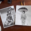 Mi proyecto del curso: Introducción a la ilustración con tinta china. Ilustração tradicional, Artes plásticas, Desenho e Ilustração com tinta projeto de Adriana Salgado - 14.03.2023