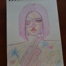 Mi proyecto del curso: Dibujo de retratos llamativos con lápices de colores. Desenho, Desenho de retrato, Sketchbook, e Desenho com lápis de cor projeto de becuf - 20.03.2023