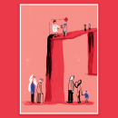 Ilustración para artículo "Desigualdad en el acceso al sistema sanitario" . Un proyecto de Diseño, Ilustración tradicional, Ilustración digital e Ilustración editorial de Maria Meiga - 27.03.2023