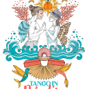 Tango in Paradise. Un proyecto de Ilustración tradicional, Dibujo a lápiz, Dibujo, Dibujo artístico, Ilustración textil y Diseño textil de Carolina Zambrano - 27.03.2023