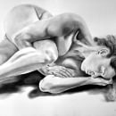 Nude Art - Charcoal & Graphite - 1. Realistic Drawing project by Sandro Costa - 04.04.2023