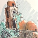 San Giovanni agli eremiti. Traditional illustration project by Nicola Accardo - 04.08.2023