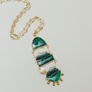 Mountains on Malachite . Accessor, Design, Arts, Crafts, Fashion, Jewelr, and Design project by Cora Carroll - 02.01.2023