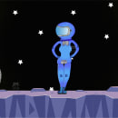Espacio/ Space. Ilustração tradicional projeto de Ellie Morita Azul - 12.04.2023