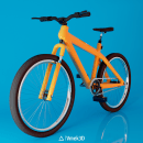 Bicycle from #SketchfabWeeklyChallenge2023 | Week #14. 3D, Modelagem 3D, e 3D Design projeto de Miguel Angel Vega - 01.04.2023