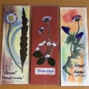 Curso prensar flores e plantas-Marcadores de páginas. Arts, Crafts, Fine Arts, Collage, Floral, and Plant Design project by Isabel Sousa - 04.13.2023