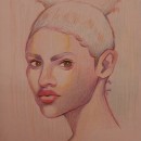 Mi proyecto del curso: Dibujo de retratos llamativos con lápices de colores. Desenho, Desenho de retrato, Sketchbook, e Desenho com lápis de cor projeto de Hilary Benites Barreda - 23.04.2023