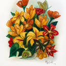 Mi proyecto del curso: Ilustración floral con gouache. Un proyecto de Ilustración digital, Ilustración botánica y Pintura gouache de Alba Acosta - 29.04.2023