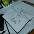 Meu projeto do curso: Caderno de retratos: explore o rosto humano. Un proyecto de Bocetado, Dibujo, Dibujo de Retrato, Dibujo artístico y Sketchbook de lihh.sena - 30.04.2023