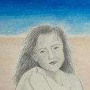 Autorretrato de pequeña . Een project van Traditionele illustratie, Tekening met potlood,  Portrettekening y Realistische tekening van mihaela_m - 07.05.2023