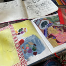 Obsessive Re-Packing: My Project for Exploratory Sketchbook. Ilustração tradicional, Esboçado, Criatividade, Desenho, Pintura em aquarela, Sketchbook, e Pintura guache projeto de Chandler Wilson - 11.05.2023
