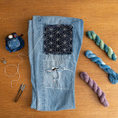 My project for course: Introduction to Japanese Sashiko Stitching. Un projet de Mode, Broderie, Art textile, DIY, Upc, cling , et Design textile de Atsushi Futatsuya - 15.05.2023