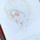 My project for course: Vibrant Portrait Drawing with Colored Pencils. Un progetto di Disegno, Disegno di ritratti, Sketchbook e Disegno con matite colorate di Tiago Silva - 21.05.2023