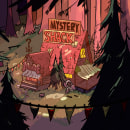 Gravity Falls "Mystery Shack" Environment. Design, Traditional illustration, and Concept Art project by Laura Wamba "Wambart" - 05.22.2023