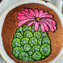 Mi proyecto del curso: Introducción al bordado botánico. Embroider, Textile Illustration, and Textile Design project by yaridma.or - 05.23.2023
