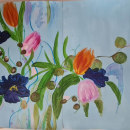 First flowers painting. Artesanato projeto de Coralie Chabernaud - 27.05.2023