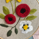 Mis flores preferidas. Embroider project by Natalia Fernández - 03.18.2021