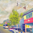 Mi proyecto del curso: Pintura de paisajes urbanos con gouache. Un projet de Illustration traditionnelle, Peinture , et Peinture gouache de Viridiana Benitez Mendoza - 01.06.2023