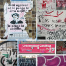 Tipographicity: ''Latidos urbanos, intervenciones en Stgo. Centro''. Design, Photograph, Collage, and Street Art project by Fae Saturno Ávila Vásquez - 06.06.2023