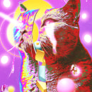 Space cat. Design gráfico projeto de ibertalexisv - 06.06.2023