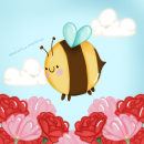 Abei la abeja . Un proyecto de Ilustración tradicional de Brenda Mariel Arias Sánchez - 03.06.2023