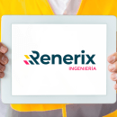 Renerix es una empresa con sede en Ciudad Real y que se dedica a la ingeniería dentro del campo de las energía renovables, especialmente plantas fotovoltaicas.. Br, ing e Identidade, Design de logotipo, e Estratégia de marca projeto de Alejandro Prieto Jaime - 02.03.2023