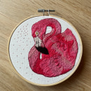 Flamingo . Creativit, and Embroider project by l.campschreur - 05.13.2023
