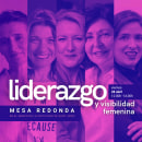 Poster "Liderazgo y visibilidad femenina". Design, Direção de arte, Design gráfico, e Comunicação projeto de Konstantina Gavala - 20.04.2023