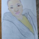 My project for course: Vibrant Portrait Drawing with Colored Pencils. Un proyecto de Dibujo, Dibujo de Retrato, Sketchbook y Dibujo con lápices de colores de samuel.matjebe - 18.06.2023