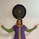 Meu projeto do curso: Crochê: crie um suéter com apliques florais coloridos. Un proyecto de Crochet y Diseño textil de Kátia Cristina - 20.06.2023