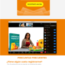 Landing page de la app de enseñanza por recetas y videotutoriales de comidas saludables llamada 'Al Plato'. Design, and Graphic Design project by Oscar A. Paredes Julca - 05.25.2023