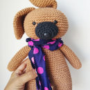 Perro con bufanda 🧣. Un proyecto de Amigurumi de Jes Duarte - 22.06.2023