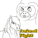 Animal Fight. Cinema, Vídeo e TV, Design de personagens, Animação de personagens, Animação 2D, Stor, telling, Stor, e board projeto de Alejandro Bazaldua Gomez - 05.07.2021