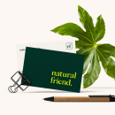 Proyecto final: Natural Friend. Un proyecto de Br, ing e Identidad, Diseño gráfico, Tipografía, Diseño de logotipos y Diseño tipográfico de Jandro Saneda - 06.01.2023