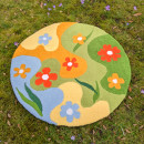 Flower garden rug . Arts, and Crafts project by Zeyu Cheng - 07.07.2023