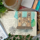 Mi proyecto del curso: Cuaderno de viaje en acuarela. Un proyecto de Ilustración tradicional, Pintura a la acuarela, Ilustración arquitectónica y Sketchbook de Darío y Carla Álvarez Pardal - 10.07.2023