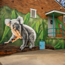 Mural art painted for a School in Sydney. Street Art project by Brode Compton - 07.10.2023
