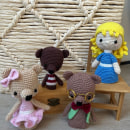 Meu projeto do curso: Amigurumi: crie dedoches de crochê. Un proyecto de Crochet, Amigurumi y Diseño textil de Juliana Bôrges - 12.07.2023