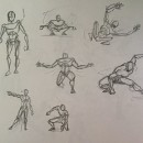 Mi proyecto del curso: Ilustración para cómics: anatomía de un superhéroe. Ilustração tradicional, Design de personagens, Comic, Desenho a lápis, e Desenho anatômico projeto de claudio_chico - 16.07.2023