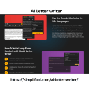 Discover the future of letter writing with our AI tool . Design gráfico projeto de aiwriterletter1 - 20.07.2023