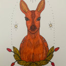 Starry Deer. Un projet de Illustration traditionnelle de Meadows Rosalind - 15.07.2023
